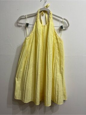 Girls' Yellow Halter Dress